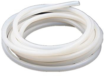 MACHSWON Silikonschlauch, 2 mm Innendurchmesser, 6 mm Außendurchmesser, 15,3 m, Weiß, Silikon-Gummischlauch, Lebensmittelqualität, Luftschlauch für Pumpenübertragung, 15,3 m