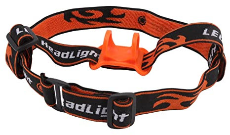 YUMILI Correa elástica para Linterna Frontal, Correa para Soporte de Faro Manos Libres para Exteriores, Banda para Soporte para Linterna con Diadema, Linterna de 22 a 32 mm de diámetro