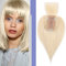 Elailite Haartopper Extensions, Frauen Toupet mit Bang, 100% Remy Echthaar, 150% dicke, 7 * 13cm Basis, Clip in Haarverdichtung, 10(25cm), 33g, #60 Platines Blond