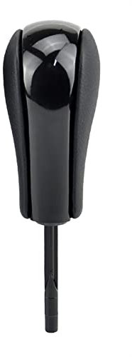 Schaltknauf Kohlefaser-Auto-Automatik-Schaltknauf Handball für BMW E39 E46 E53 E60 E61 E63 E64 E83 E81 E82 E87 E90 E91 E92 E93 (Color : Black-Short)
