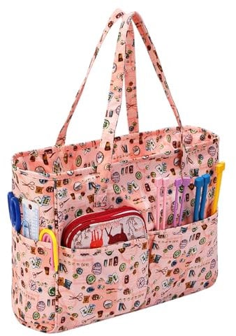 Coopay Stricktasche Aufbewahrung, Garn Aufbewahrungstasche für Wolle, Basteltasche zum Häkeln, Wolle Tasche für Garn, Stricken Taschen für Wolle Häkelprojekte, Oxford-Stoff, Hausgemacht