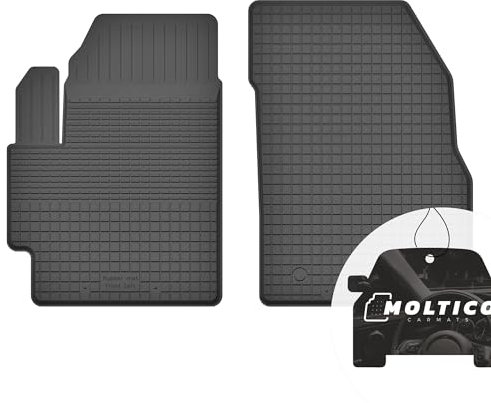 moto-MOLTICO Vorne Gummimatten Auto, 2-teiliges Set, Allwetter Gummi Fußmatten mit Rand, Antirutsch & Wasserfest Autoteppiche - passend für Mazda 5 II 2010-2016