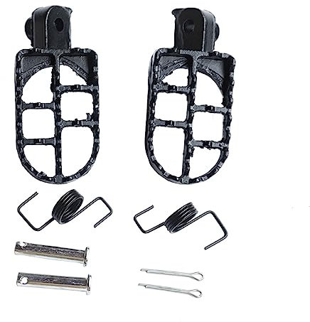 Cale Pied Moto pour Suzuki RMZ250 RMZ450 RMX450Z YZ 65 85 125 250 Repose-Pieds De Moto CNC Repose Pied Moto (Couleur : Noir)