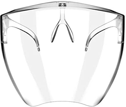 Weduspaty Klare Maske, klarer Gesichtsschild transparente Schutzmaske Visor staubdest