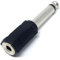 DRUT 1Pcs. 6.35mm Mono 1/4'' Jack to 3.5mm Stereo 1/8'' Socket Audio Adapter