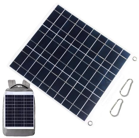 Generic Panneaux solaires de camping, panneau solaire portable, Panneau solaire de camping 10W, Chargeur d'alimentation mobile avec double sortie USB, panneau solaire de voyage étanche pour une charge