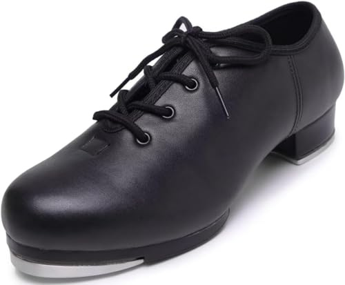 Jruzn Steppschuhe für Damen: Stepptanzschuhe aus Leder mit Schnürung für Mädchen und Erwachsene