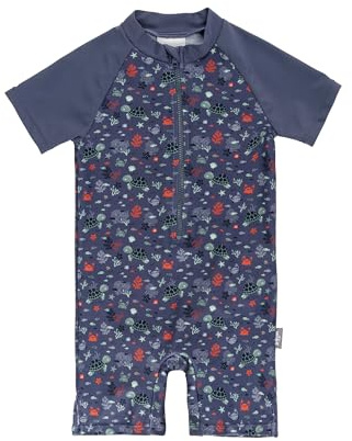 Sterntaler Schwimmanzug Unterwasser - Jungen Badebekleidung - Kurzarm Badeanzug - Windeleinsatz bis Größe 86/92 - UV-Schutz 50+ Schwimmanzug - Baby Bademode Kinder