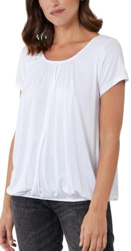 STAR FASHION Women’s Plain Gypsy Scoop Neck Elastic Waist Cap Sleeve Vest Top Ladies Loose Fit Balloon Top Pleated Blouse Shirts Elasticated Stretch Summer Jersey 12-14 White