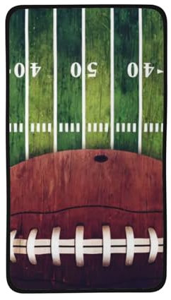 CRJSYCBYB American Football Field and Ball bedrucktes Korallen-Samt-Handtuch, 40,6 x 71,1 cm