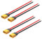 ELFCULB 4 Stück XT60 Stecker mit 12AWG Kabel, XT60 Männlich für RC Lipo Drohne Batterie Kabel(15 cm)
