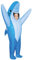 AirSuit® Aufblasbares Hai Kostüm Blau für Kinder | Kinderkostüm Shark Größe 120-150cm | Sehr strapazierfähiges Polyester - Angenehm zu tragen | Inklusive Aufblassystem | OriginalCorner®
