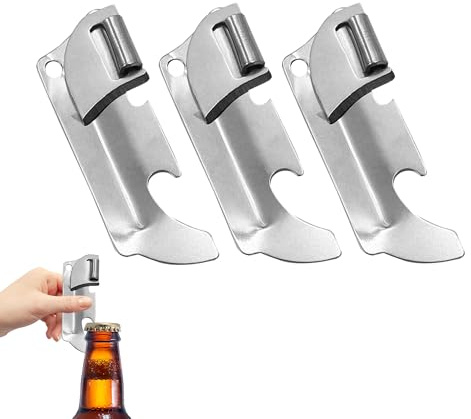 3PCS Manual Military Can Opener Bottle Opener Stainless Steel