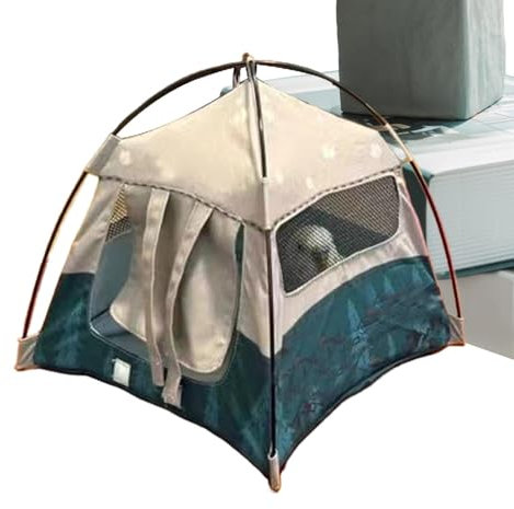 Puppen-Campingzelt, kleines Zelt, Miniatur-Campingausrüstung, Modell für Outdoor-Dekoration, Miniatur-Szenen-Zubehör, perfekt für Puppenhäuser, Sammlerstück-Display und thematische Dekoration