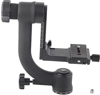 FLEXMAN Cabezal de Trípode DSLR Gimbal Profesional, Cabezal Bola Giratorio Voladizo Omnidireccional 360° con Placa Liberación Rápida Interfaz 1/4 3/8, Carga Máxima 20 Kg/44,1 LB