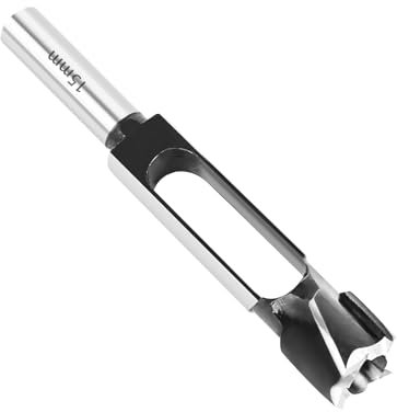 Fresa per tasselli, trapano a tenone, con punta a tenone, per la lavorazione del legno, per la lavorazione del legno, con gambo da 13 mm, per la realizzazione di mobili (15 mm)