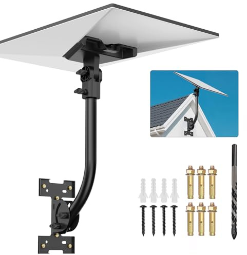Anautin Supporto Starlink Gen 3: kit di installazione regolabile a 180° con design impermeabile adatto per tetti e pareti in legno, garantendo un allineamento ottimale del segnale Internet satellitare