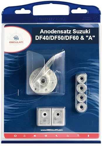 Suzuki-Außenborder DF40- DF50 - DF60 & A Modelle Anoden-Set Zink - Aluminium - Magnesium