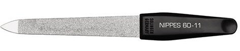 nippes Solingen Saphir-Nagelfeile | Vernickelter Edelstahl | Pediküre Maniküre Nagelfeile | Zum Kürzen und Feilen der Nägel | Made in Germany | 11 cm