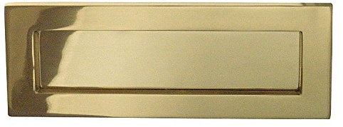 Traditional Letter Plate Polished Brass 279 X 89mm