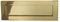 Traditional Letter Plate Polished Brass 279 X 89mm