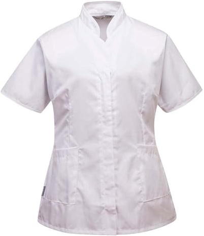 Portwest Premier Tunic, Size: S, Colour: White, LW12WHRS