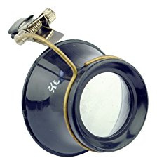 Jewellers Clip on Eyeglass 4X Magnification. (V5062) Free UK Postage