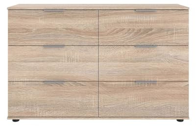 Wimex Kommode/ Schubladenkommode Easy Plus A, 6 Schubladen, (B/H/T) 83 x 41 x 130 cm, Eiche Sägerau