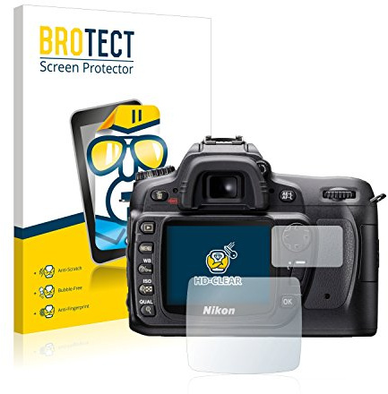 BROTECT (2 Stück Schutzfolie für Nikon D80 Displayschutz Folie Made in Germany, Ultra-Klar