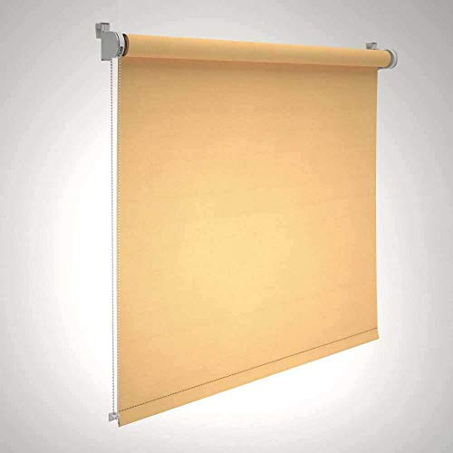 etérea Klemmfix Rollo Plissee Jalousie, Sonnnenschutz & Verdunklungsrollo, Rollo ohne Bohren - 90x160 cm, Pfirsich