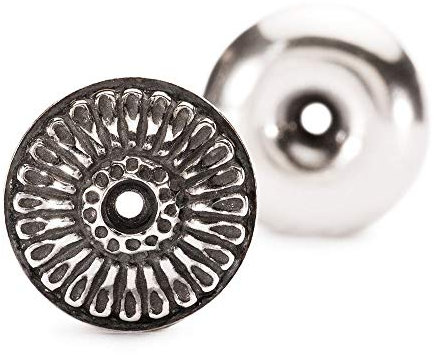 Trollbeads Damen-Ohrstecker Daisy Donut 925 Silber - TAGEA-20001
