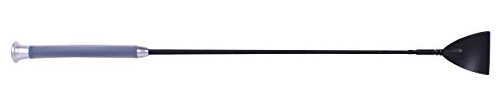 QHP Springgerte Reitgerte Dressurgerte Gelgriff 5 Farbe schwarz