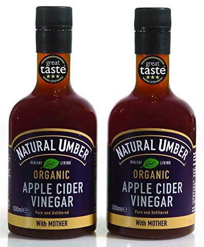 Natural Umber | Organic Apple Cider Vinegar with The Mother | 3 Star Great Taste | 500ml (Pack of 2)