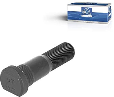 DT Spare Parts Radbolzen 6.54219 M22 x 1,5, LTh: 40 mm, Lu: 90 mm, W1: 31 mm, W2: 35 mm, 10.9 Bolzen für LKW
