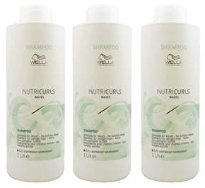 3 er Pack Wella Nutricurls Shampoo Waves 1000 ml