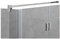 Stabilisierungsstange für Duschen, Stabilisator Duschwand, Stabilisationsstange Glas-Wand (100cm, Edelstahl Eckig)