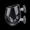 Cobella Crystal Glass Aquatic Plant Pot Aquarium Plant Holder Aquatic Plant Cup with 2 Suction Cups for Aquarium Fish Tank Decoration