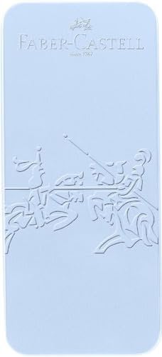 Faber-Castell 201524 - Geschenkset Grip 2010 sky blue, mit Füller M und Kugelschreiber XB, im Metalletui