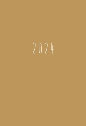 2024: Mini Wochenplaner A6 Taschenkalender | 1 Woche auf 2 Seiten Planer | Kalenderbuch Terminkalender Organizer Wochenkalender Terminplaner Buchkalender Jahresplaner | Soft-Cover Braun
