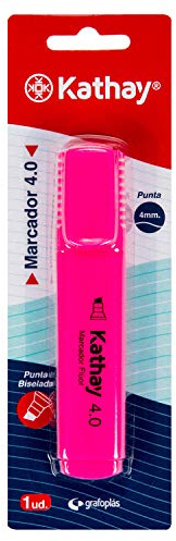 Kathay 86211853. Fluoreszierender Marker, Rosa, abgeschrägte Spitze 4 mm