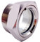 Compressor Oil Sight Glass 2 inch NPT Male Hex Head Stainless Steel Oil Sight Glass Oil Liquid Level Gauge Sight Glass Oil Indicator Sight Window For Air Compressor Gearbox Tank