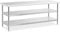 Royal Catering RCAT-200/70-PS3SH Edelstahltisch 200 x 70 x 5 cm 231 kg 2 Ablagen Edelstahl-Arbeitstisch Arbeitstisch Küche
