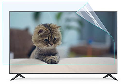 CUNIO Anti Glare 50 Inch TV Screen Protector Matte Film, LED Display Screen Protective Film Relieve Eye Fatigue, for Samsung Sony Hisense LG TCL Etc / 50in 1095x616mm