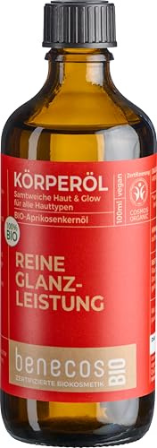 benecosBIO Körperöl BIO-Aprikosenkernöl REINE GLANZLEISTUNG - Samtweiche Haut & Glow