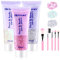 Glitter Gel 3 x 50ml, PAMIYO Glitzer Gesicht Body Pailletten Gesicht Glitzer für Face Haare Lippe Nagel Körper Meerjungfrau Pailletten Flüssiger Lidschatten Für festliche Anlässe (Weiß+Rosa+Silber)