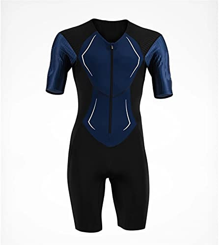 Fahrradanzug Herren Triathlon Rennrad Jersey Skinsuit Sommer Pro Team Mountainbike Sport Overall Kit (Farbe Skinsuit 8, Größe S)