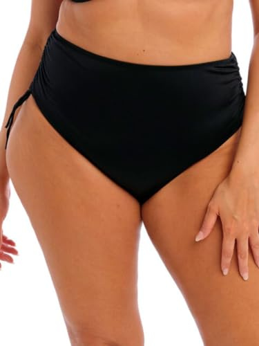 Elomi Swim Plain Sailing High Waist Adjustable Sides Bikini Briefs (20, Black)