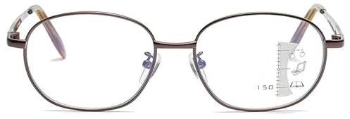 EDGUN Brillen Progressive Multifokal-Lesebrille, Fern- und Nah-Multifokal-Lesegeräte mit doppeltem Verwendungszweck und Komfort-Federscharnieren für Männer und Frauen (Size : +2.0)