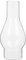 Uonlytech Zylinder Lampenglas Petroleumlampe Zylinderglas Ersatzglas Öllampe Glasschirm Glashütte Leuchtenglas Oberer Durchmesser 3.5 Cm Untere Durchmesser 5.4cm