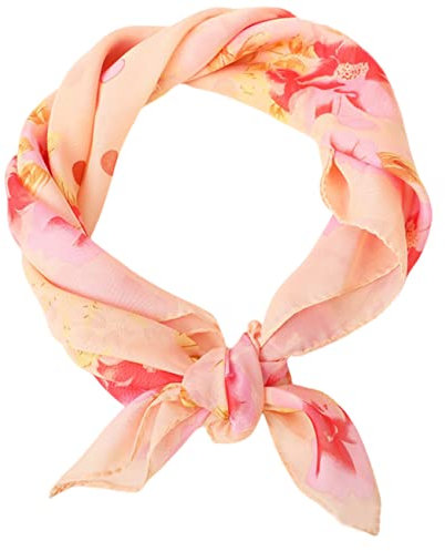 FAIRYGATE Halstuch Damen Quadrat Chiffon Retro Schal Leichtes Halstuch Seiden Chiffon Halstuch für Mädchen Frauen 50er Jahre Halstuch Kopftuch DA2606